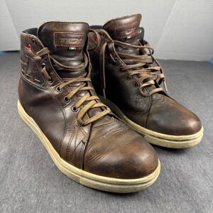 TCX Street Ace WP Brown Leather Motorcycle Riding Boots Men US 11 EU 45